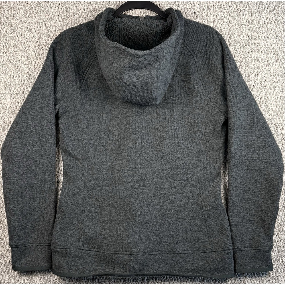 The North Face Womens Sherpa Fleece Hoodie Pullover Gray 1/4 Zip M - Picture 2 of 10